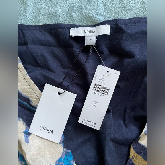 Anthropologie Othilia Blue Tiered Ruffled Maxi Dress Long Sleeve Size L - Picture 4 of 8